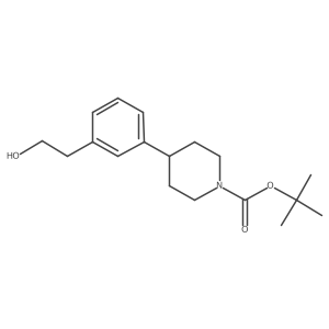 tert-Butyl 4-(3-(2-hydroxyethyl)phenyl)piperidine-1-carboxylate Structure