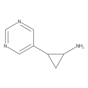 2-(Pyrimidin-5-yl)cyclopropan-1-amine Structure