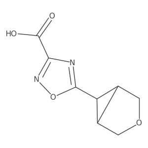 5-{3-Oxabicyclo[3.1.0]hexan-6-yl}-1,2,4-oxadiazole-3-carboxylic acid Structure