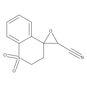 1,1-Dioxo-2,3-dihydrospiro[1lambda6-benzothiopyran-4,2'-oxirane]-3'-carbonitrile结构式