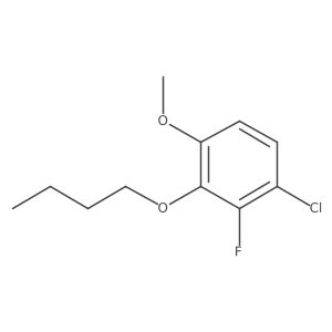 2-Butoxy-4-chloro-3-fluoro-1-methoxybenzene Structure