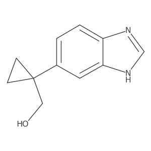 [1-(1H-1,3-benzodiazol-5-yl)cyclopropyl]methanol结构式