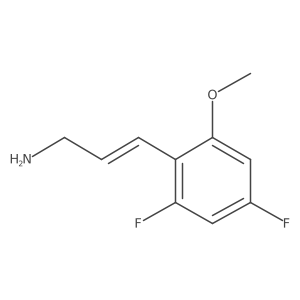 3-(2,4-Difluoro-6-methoxyphenyl)prop-2-en-1-amine Structure