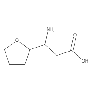 (3R)-3-Amino-3-(oxolan-2-yl)propanoic acid结构式