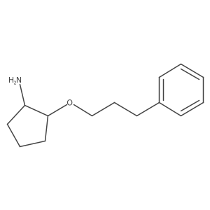 (1S,2S)-2-(3-Phenylpropoxy)cyclopentan-1-amine Structure