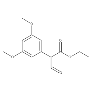 3-Oxo-2-(3,5-dimethoxyphenyl)propionic acid ethyl ester结构式