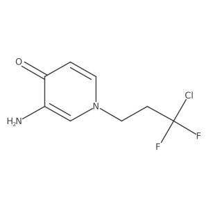 3-Amino-1-(3-chloro-3,3-difluoropropyl)-1,4-dihydropyridin-4-one结构式