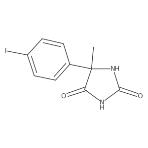 5-(4-Iodophenyl)-5-methylimidazolidine-2,4-dione结构式