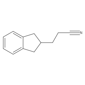 3-indan-2-ylpropanenitrile结构式
