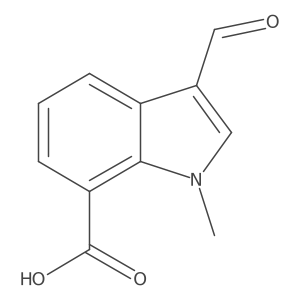 3-Formyl-1-methyl-1H-indole-7-carboxylic acid Structure
