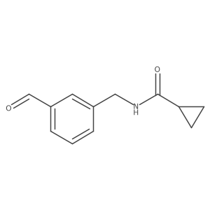 N-[(3-Formylphenyl)methyl]cyclopropanecarboxamide结构式