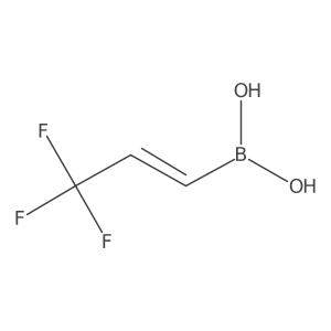 (3,3,3-Trifluoroprop-1-en-1-yl)boronic acid结构式