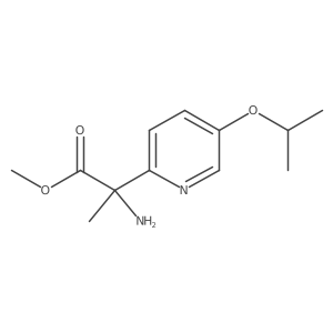 Methyl (S)-2-amino-2-(5-isopropoxypyridin-2-YL)propanoate结构式