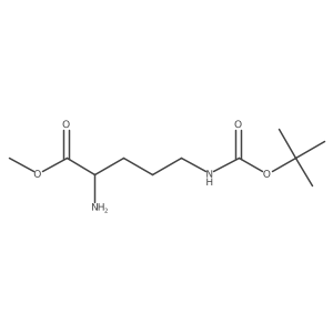 Methyl 2-amino-5-{[(tert-butoxy)carbonyl]amino}pentanoate Structure