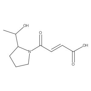 (E)-4-(2-(1-hydroxyethyl)pyrrolidin-1-yl)-4-oxobut-2-enoic acid结构式