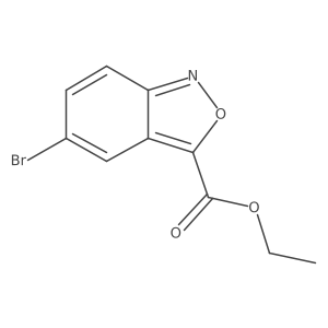Ethyl 5-bromo-2,1-benzisoxazole-3-carboxylate结构式
