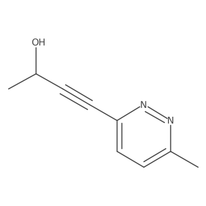 4-(6-Methylpyridazin-3-yl)but-3-yn-2-ol结构式