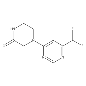 4-[6-(Difluoromethyl)pyrimidin-4-yl]piperazin-2-one Structure