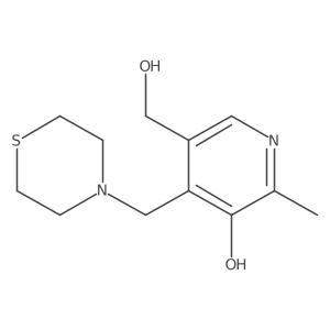 5-(Hydroxymethyl)-2-methyl-4-(thiomorpholinomethyl)pyridin-3-ol结构式