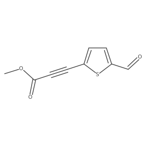 Methyl 3-(5-formylthiophen-2-yl)prop-2-ynoate Structure