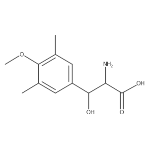 2-Amino-3-hydroxy-3-(4-methoxy-3,5-dimethylphenyl)propanoic acid结构式