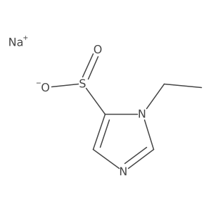 sodium 1-ethyl-1H-imidazole-5-sulfinate Structure