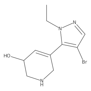 5-(4-bromo-1-ethyl-1H-pyrazol-5-yl)-1,2,3,6-tetrahydropyridin-3-ol Structure