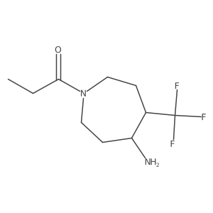 1-[4-Amino-5-(trifluoromethyl)azepan-1-yl]propan-1-one Structure
