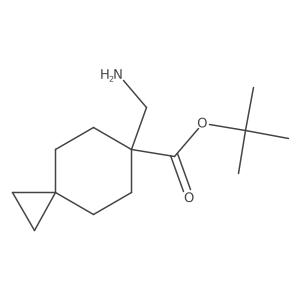Tert-butyl 6-(aminomethyl)spiro[2.5]octane-6-carboxylate结构式