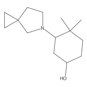 3-{5-Azaspiro[2.4]heptan-5-yl}-4,4-dimethylcyclohexan-1-ol结构式