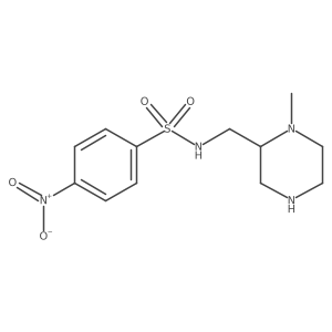 N-[(1-methylpiperazin-2-yl)methyl]-4-nitrobenzene-1-sulfonamide结构式