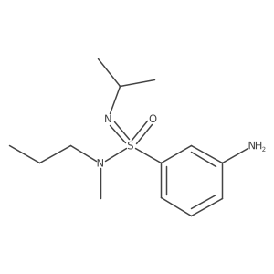3-[S-[methyl(propyl)amino]-N-propan-2-ylsulfonimidoyl]aniline结构式