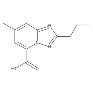7-Methyl-2-propyl-[1,2,4]triazolo[1,5-a]pyridine-5-carboxylic acid结构式
