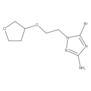 5-bromo-1-[2-(oxolan-3-yloxy)ethyl]-1H-1,2,4-triazol-3-amine Structure