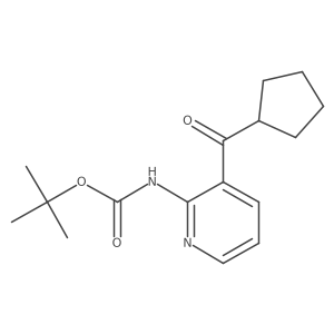 tert-butyl N-(3-cyclopentanecarbonylpyridin-2-yl)carbamate结构式