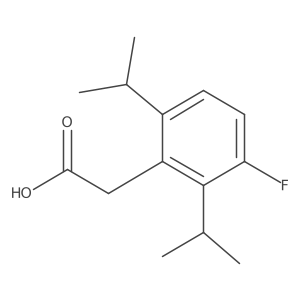 2-(3-Fluoro-2,6-diisopropylphenyl)acetic acid结构式