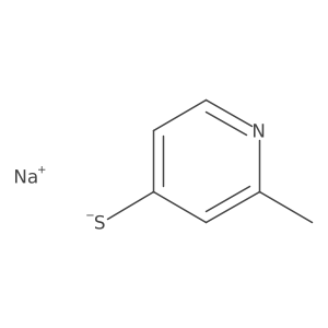 Sodium 2-methylpyridine-4-thiolate结构式