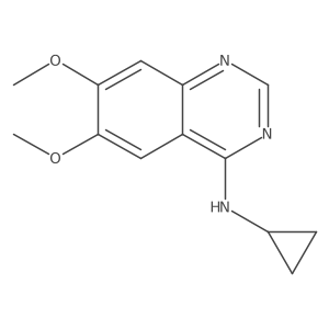 N-cyclopropyl-6,7-dimethoxyquinazolin-4-amine Structure