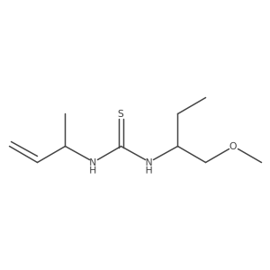 3-(But-3-en-2-yl)-1-(1-methoxybutan-2-yl)thiourea结构式