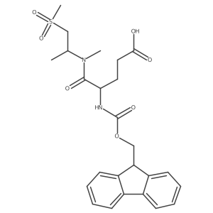 4-({[(9H-fluoren-9-yl)methoxy]carbonyl}amino)-4-[(1-methanesulfonylpropan-2-yl)(methyl)carbamoyl]butanoic acid Structure