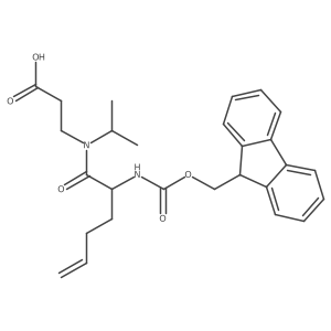 3-[2-({[(9H-fluoren-9-yl)methoxy]carbonyl}amino)-N-(propan-2-yl)hex-5-enamido]propanoic acid结构式