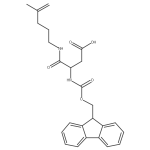 3-({[(9H-fluoren-9-yl)methoxy]carbonyl}amino)-3-[(4-methylpent-4-en-1-yl)carbamoyl]propanoic acid Structure