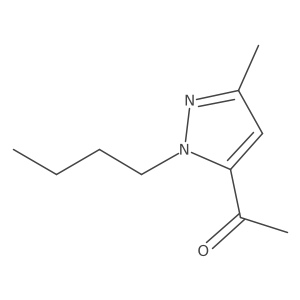 1-(1-butyl-3-methyl-1H-pyrazol-5-yl)ethan-1-one结构式