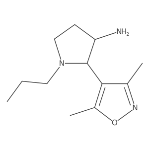 2-(3,5-Dimethyl-1,2-oxazol-4-yl)-1-propylpyrrolidin-3-amine Structure