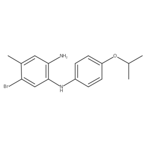 5-bromo-N1-(4-isopropoxyphenyl)-4-methylbenzene-1,2-diamine结构式