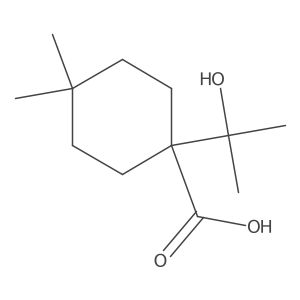 1-(2-Hydroxypropan-2-yl)-4,4-dimethylcyclohexane-1-carboxylic acid结构式