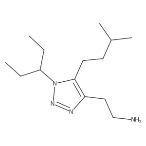 2-[5-(3-methylbutyl)-1-(pentan-3-yl)-1H-1,2,3-triazol-4-yl]ethan-1-amine Structure
