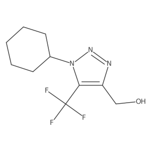[1-cyclohexyl-5-(trifluoromethyl)-1H-1,2,3-triazol-4-yl]methanol Structure