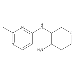 rac-(3R,4R)-N3-(2-methylpyrimidin-4-yl)oxane-3,4-diamine Structure