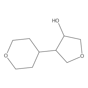 rac-(3R,4S)-4-(oxan-4-yl)oxolan-3-ol Structure
